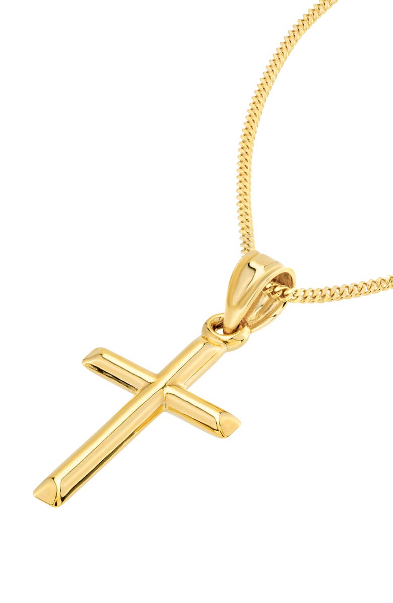 HAWLEY ST 14K Yellow Gold Bar Cross Pendant, Alternate, color,