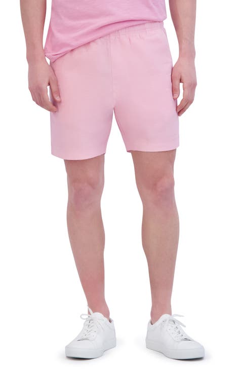 Essential Slim Fit Linen & Cotton Shorts