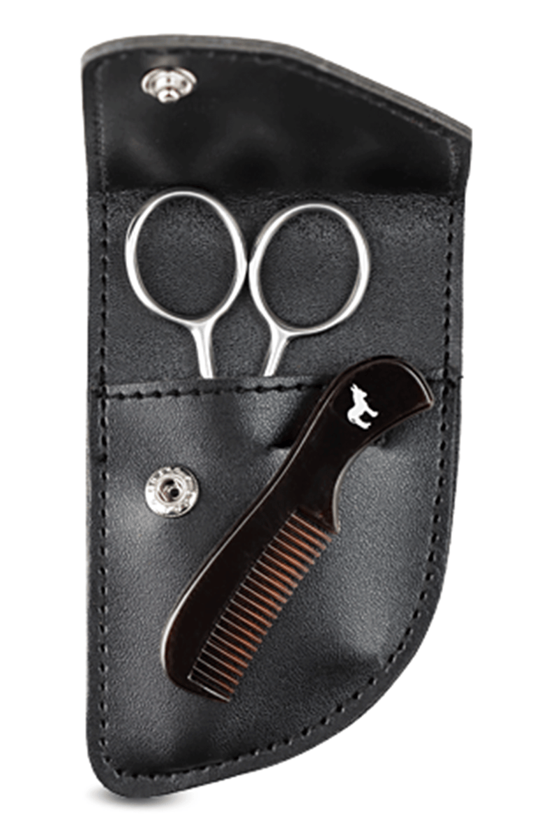 Pete & Pedro Beard Care Comb & Scissors Kit, Main, color, NO COLOR