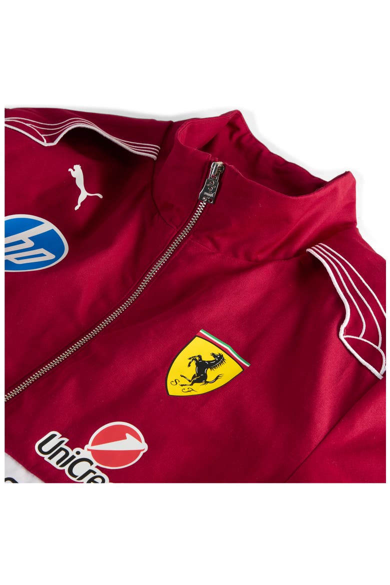 Scuderia Ferrari Team Racing Jacket, Alternate, color, DARK CHERRY