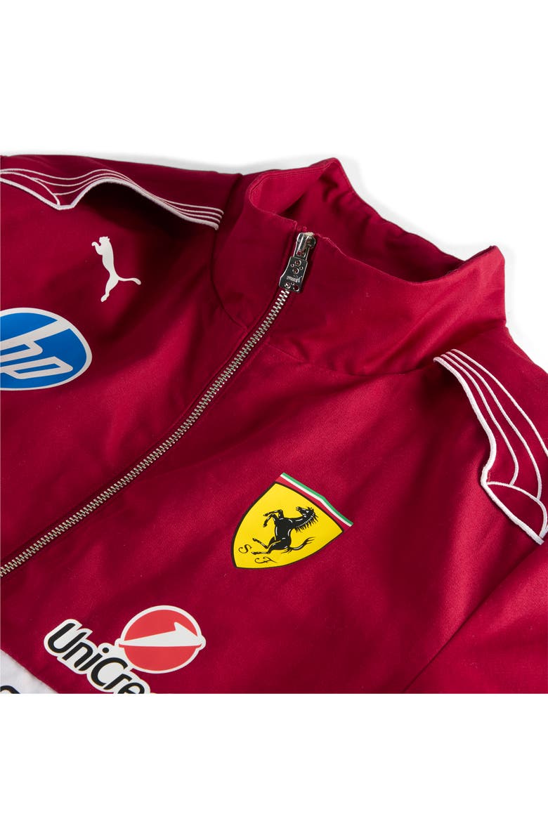 PUMA Scuderia Ferrari Team Racing Jacket, Alternate, color, Dark Cherry