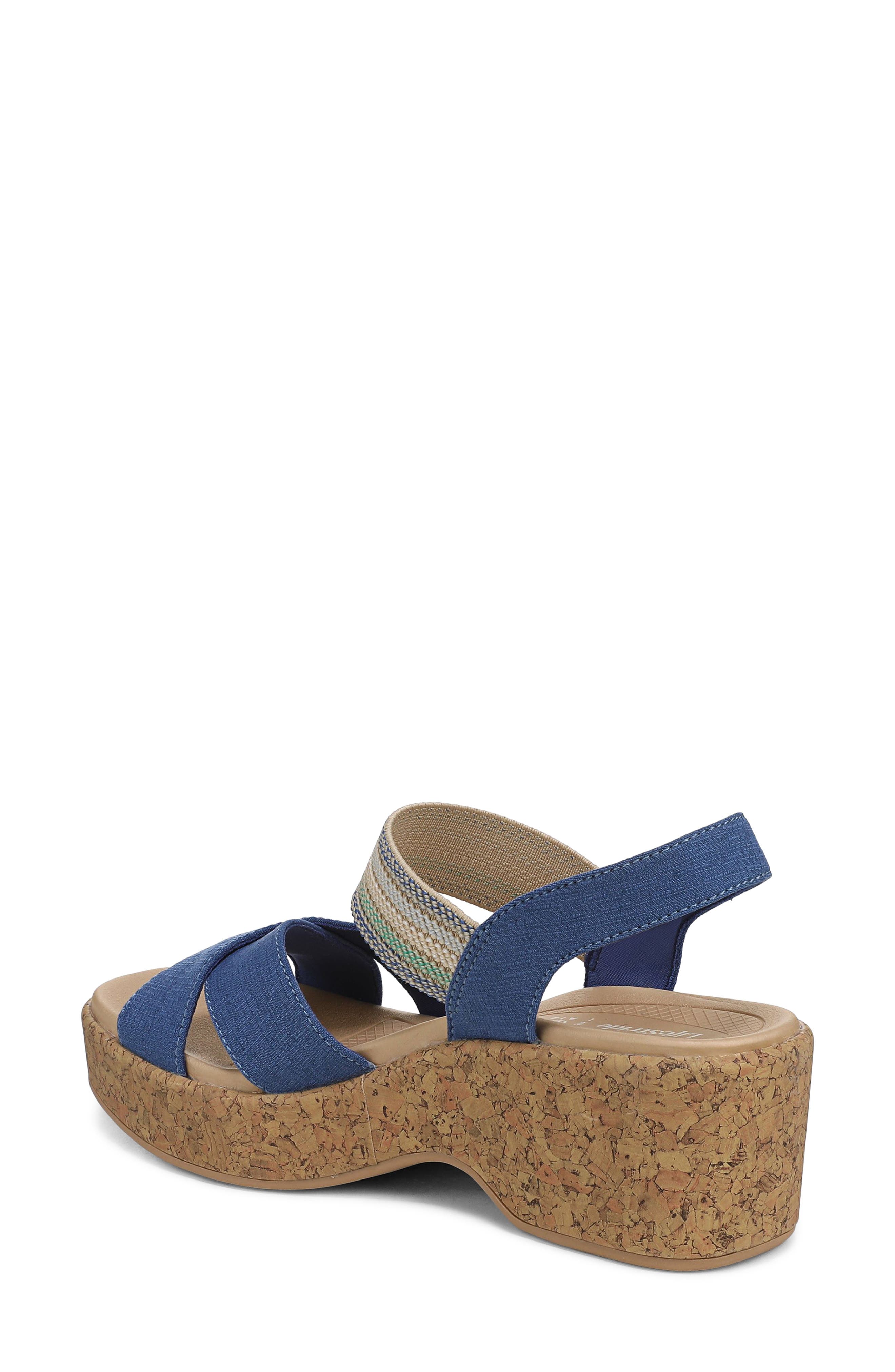 Verity Platform Wedge Sandal, Alternate, color, DEJA VU BLUE