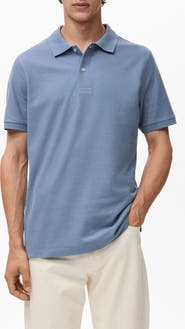 MANGO Regular Fit Cotton Piqué Polo