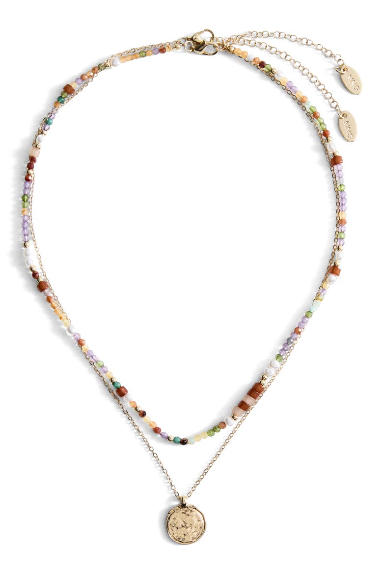 Set of 2 Combined Necklace, Main, color, GOLD