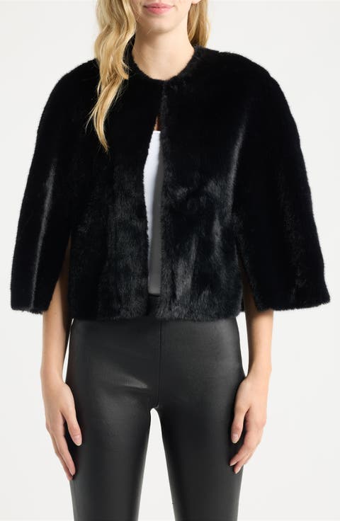 Jessica Faux Fur Cape