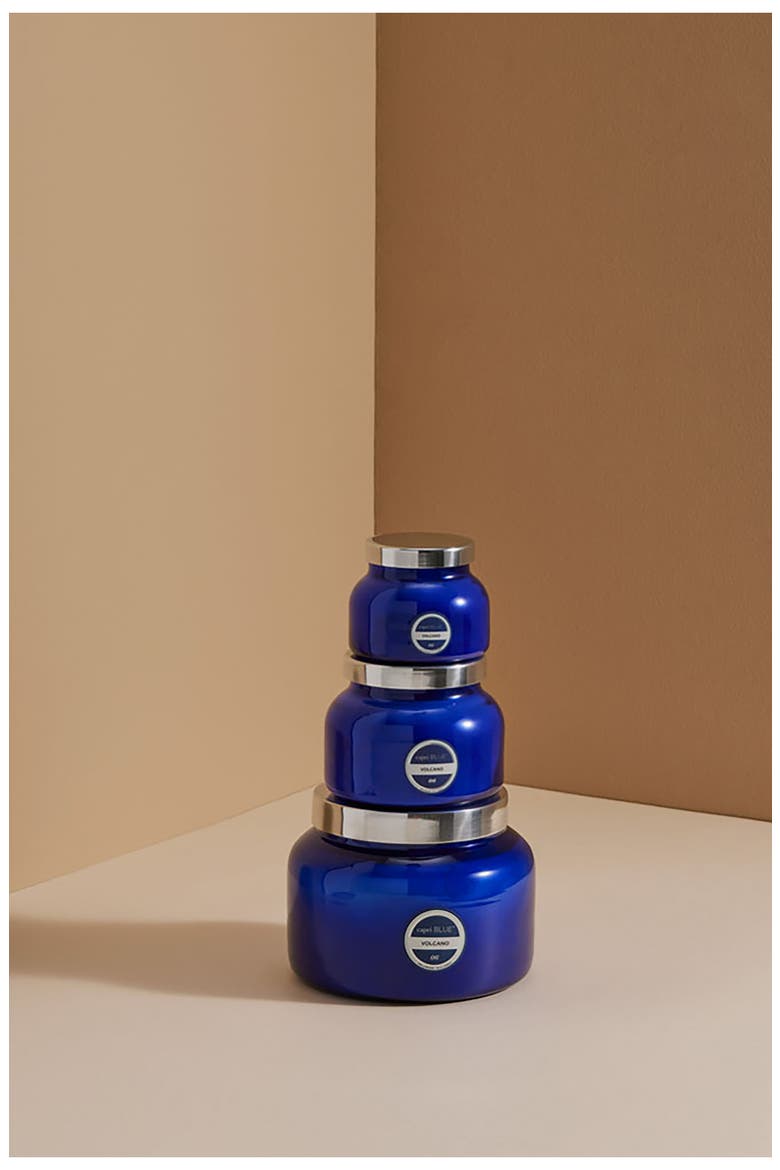 Volcano Blue Petite Jar Candle, Alternate, color, BLUE VOLCANO