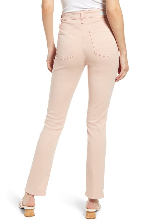Ag Mari High Waist Slim Ankle Straight Leg Jeans In Vinte Pink