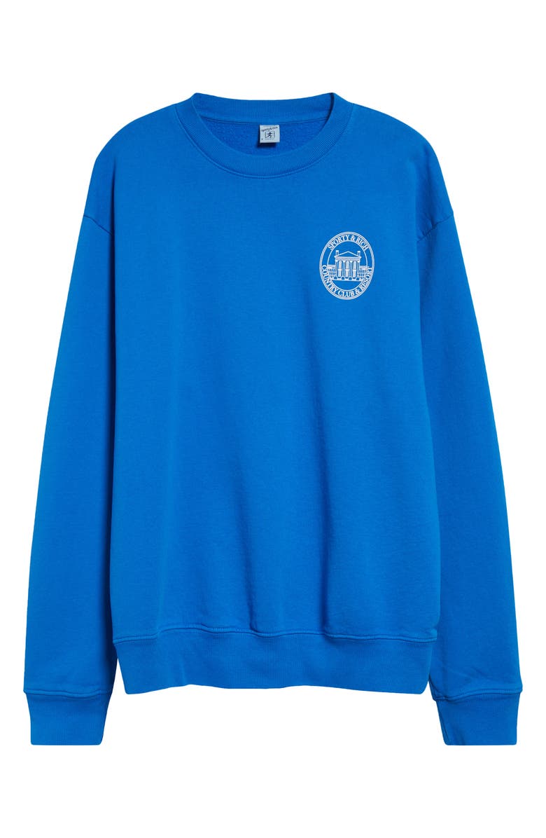 Sporty & Rich Vendome Resort Cotton Crewneck Sweatshirt, Alternate, color, 