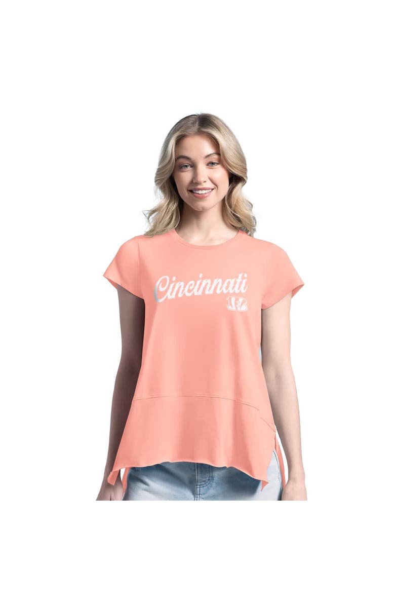 Margaritaville Women's Margaritaville Light Orange Cincinnati Bengals Gametime Is Paradise T-Shirt, Main, color, Light Orange
