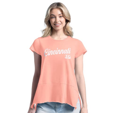 Women's Margaritaville  Light Orange Cincinnati Bengals Gametime Is Paradise T-Shirt