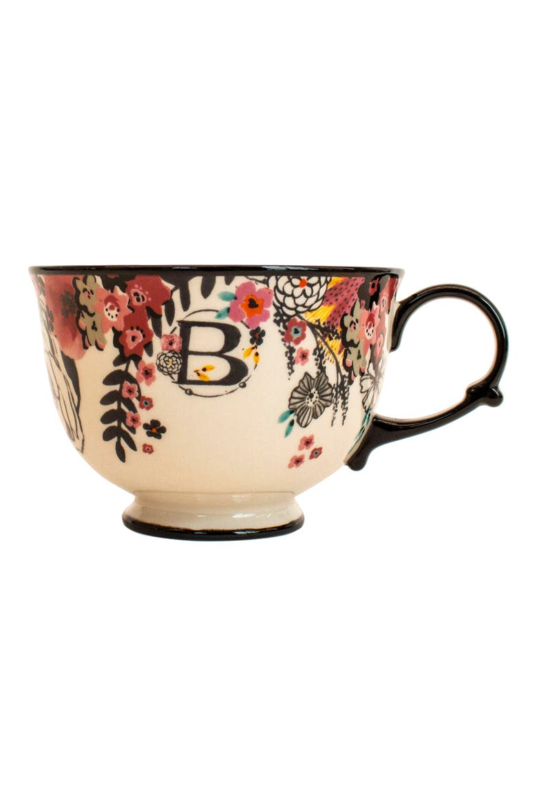 Anthropologie Tea Time Monogram Mug, Alternate, color, B