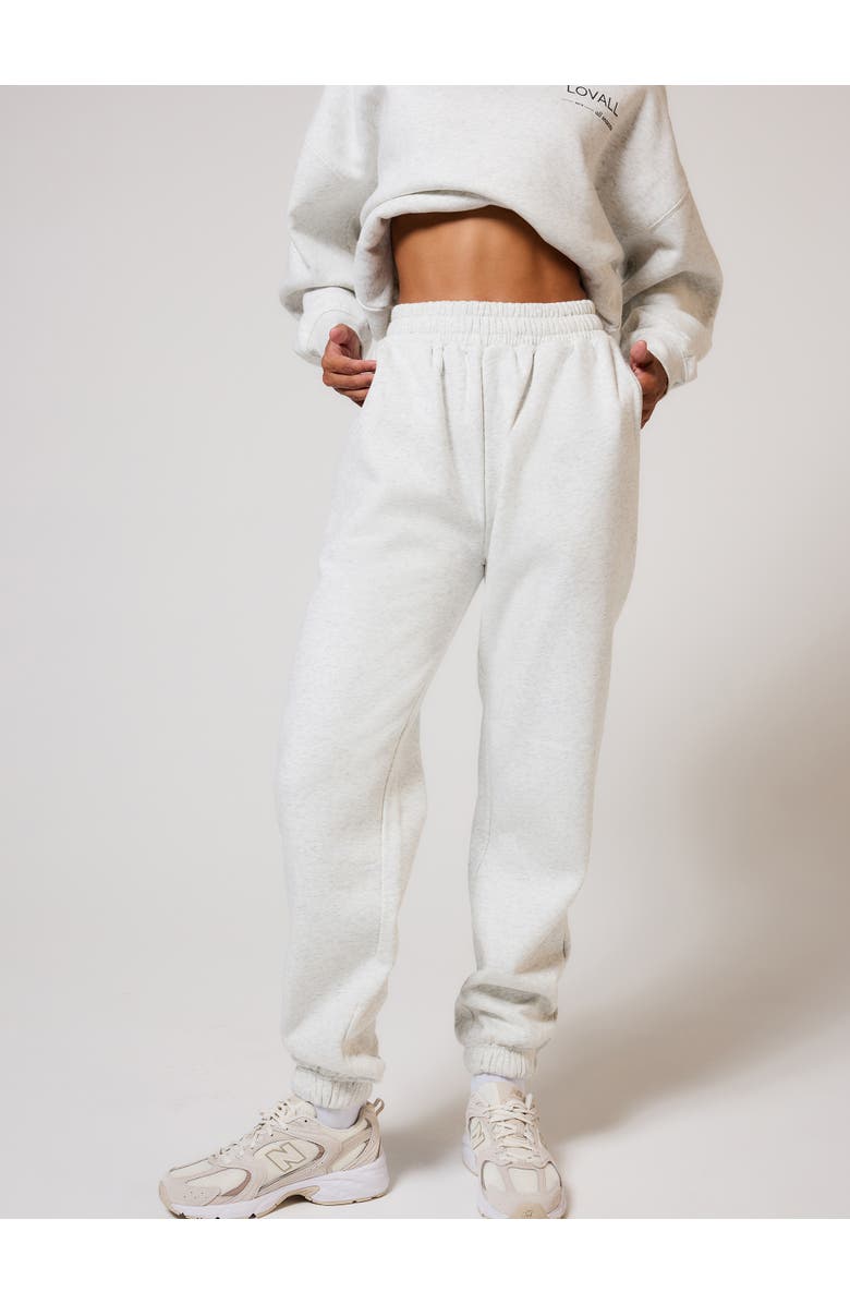 LOVALL ALL SZN Cuffed Jogger, Main, color, Light Grey Marl