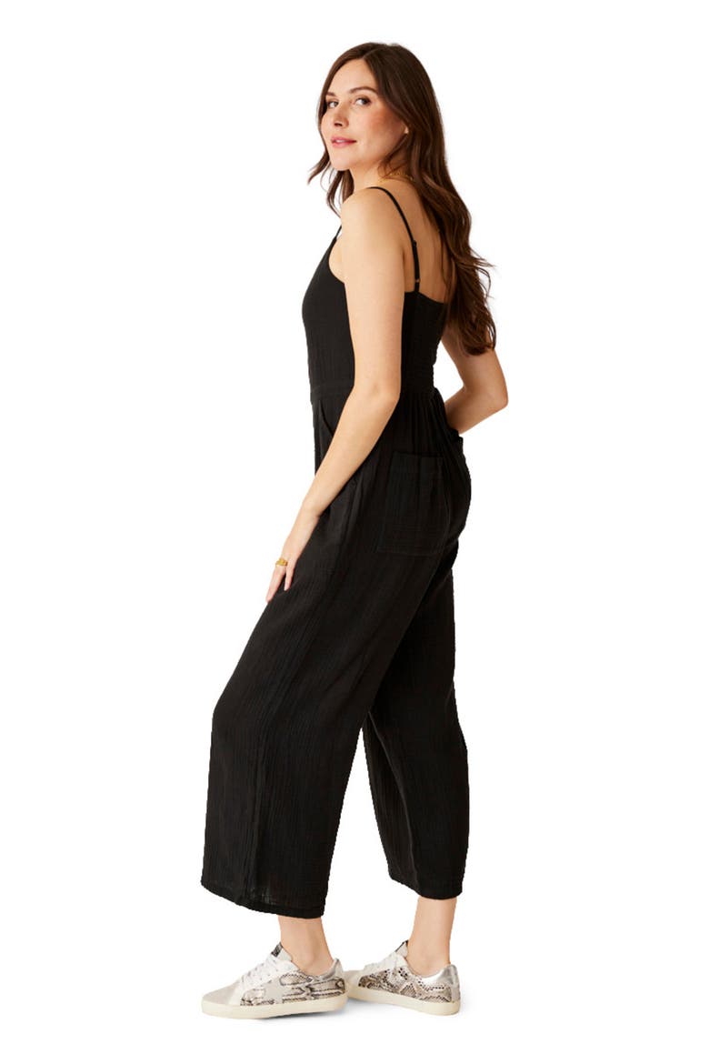Knox Gauze Jumpsuit, Alternate, color, Black