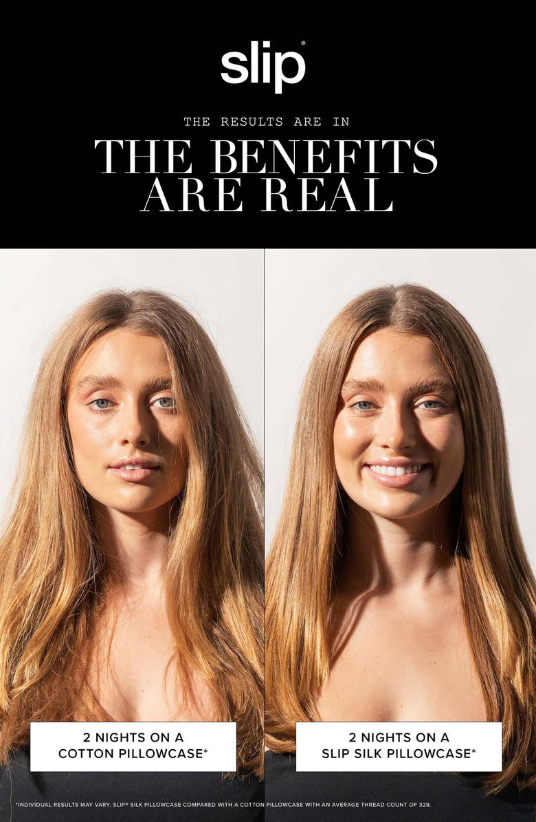 slip Game Day Pure Silk Queen Pillowcase & Scrunchie Set, Alternate, color, Game Day