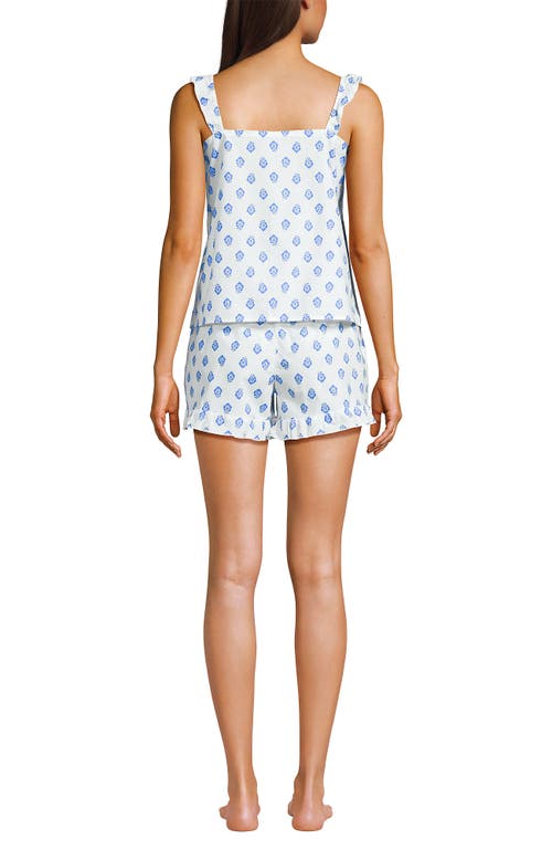 Lands' End Poplin 2 Piece Pajama Set