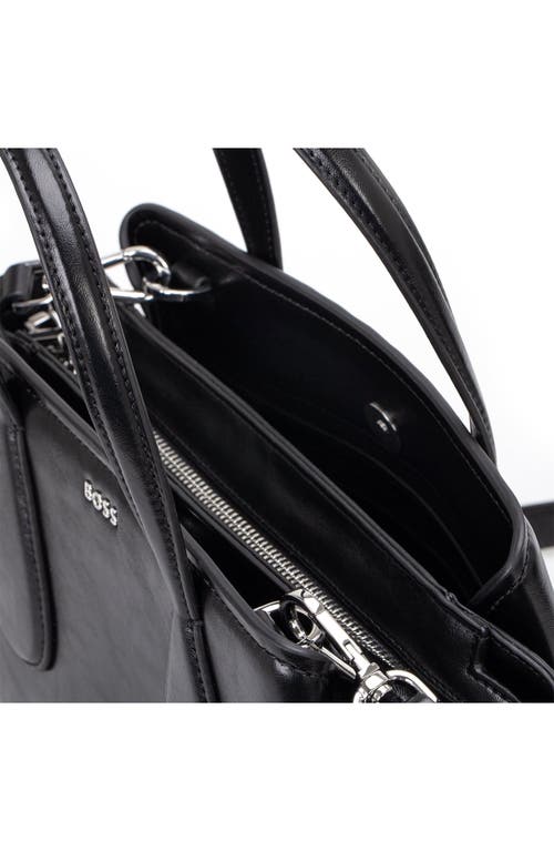 Hugo Boss Boss Small Liriel Faux Leather Tote In Black