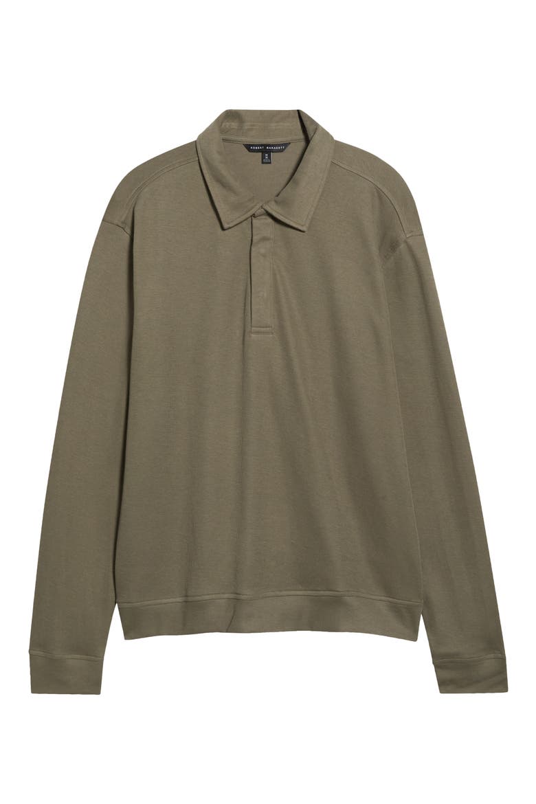 Peakstone Cotton Polo Sweater, Main, color, DUSTY OLIVE