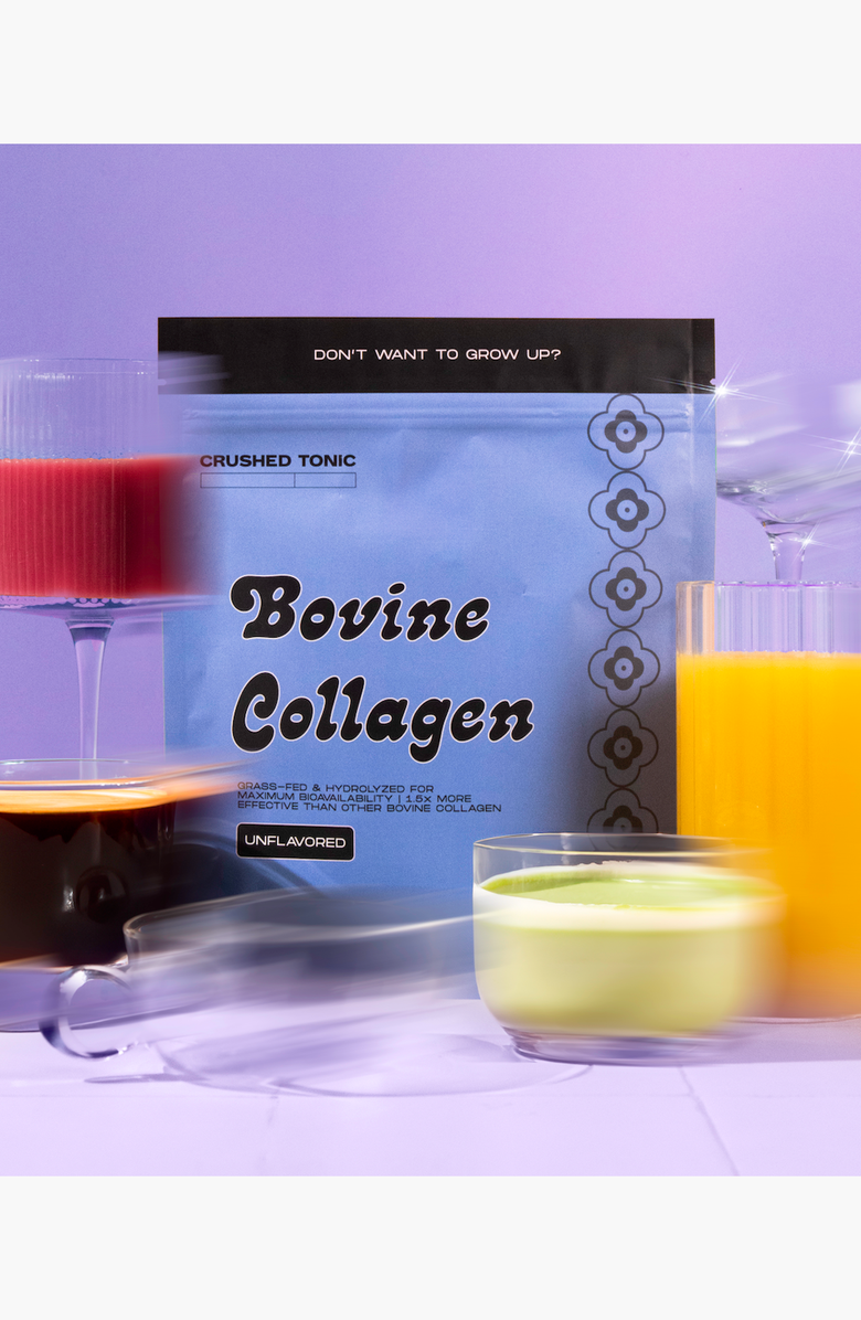 CRUSHED TONIC Pure Unflavored Bovine Collagen, Alternate, color, 1 Pouch (15 Servings)