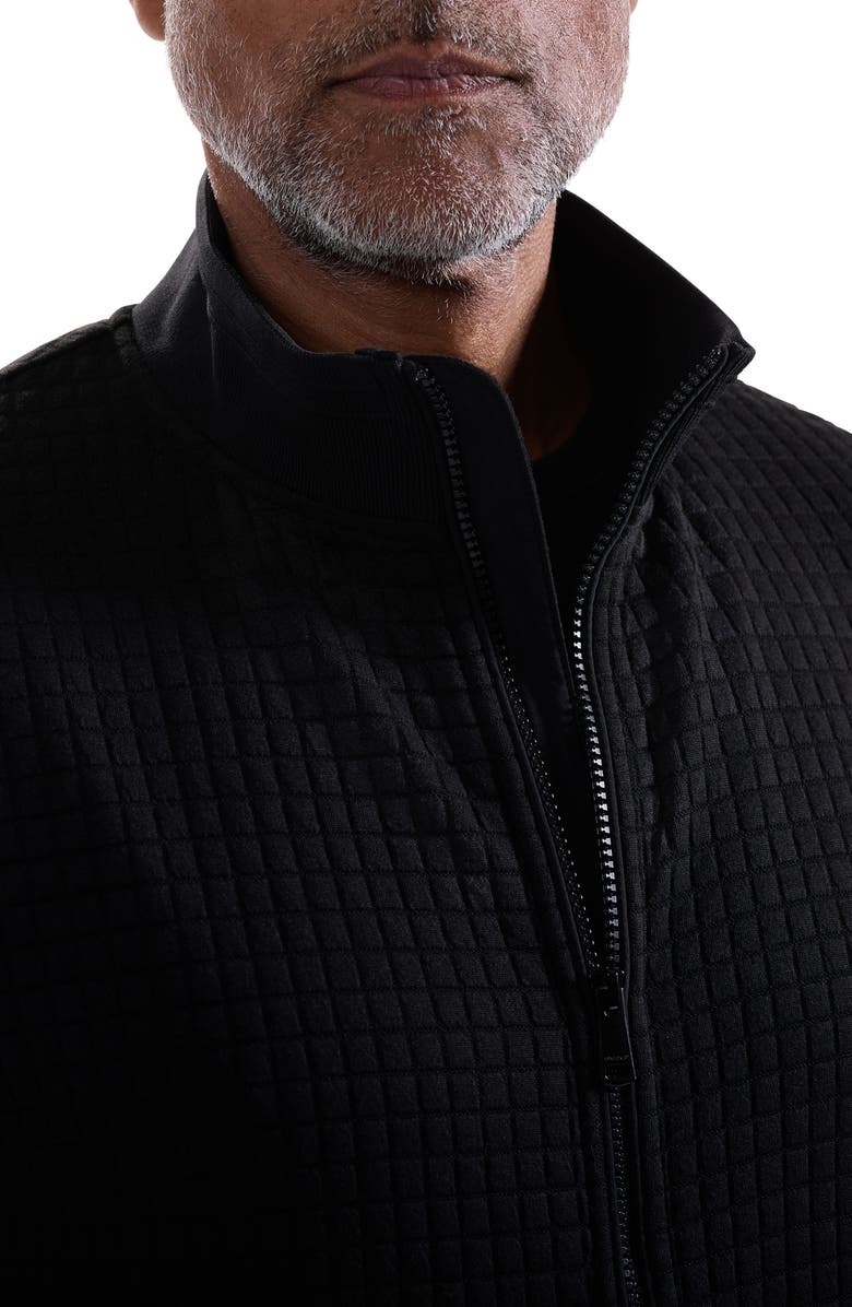 Bugatchi Quilted Jacket, Alternate, color, Black