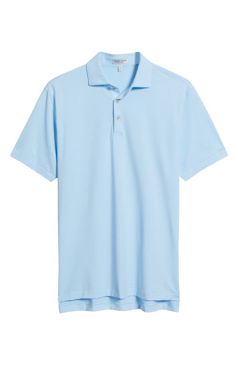 Peter Millar Jubilee Performance Jersey Golf Polo, Alternate, color, Seaport Blue