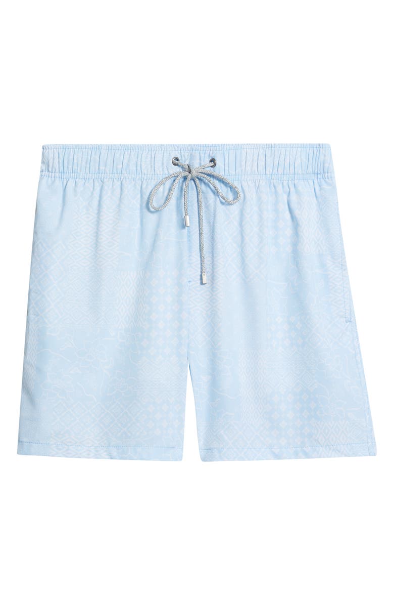 Vintage Summer Stretch Volley Swim Trunks, Main, color, Blue