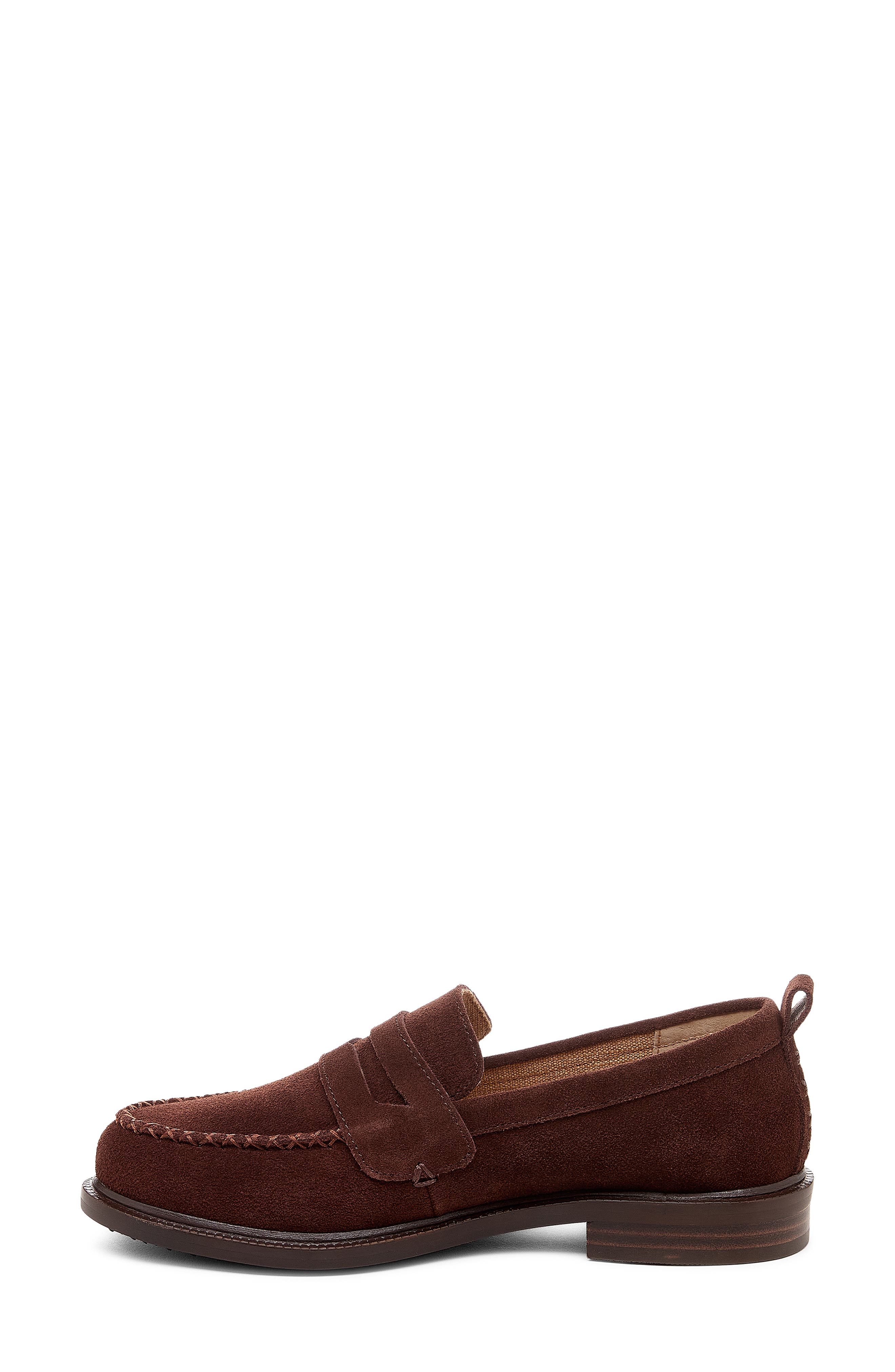 Lens Penny Loafer, Alternate, color, WARM BROWN