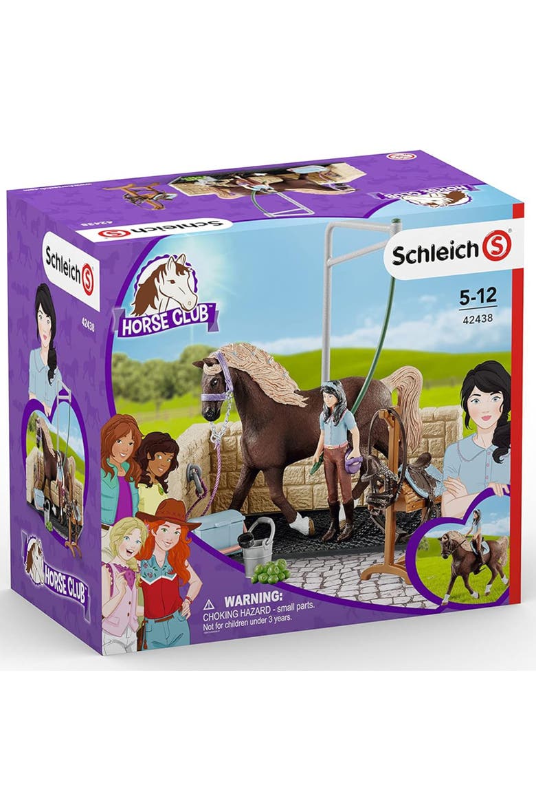 Horse Club Washing Area with Emily and Luna, 19 Piece Playset, Kids, Alternate, color, Multicolored