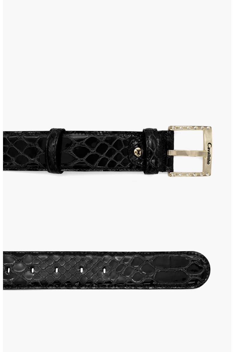 Gallop 808 Patent Leather Belt, Alternate, color, Black