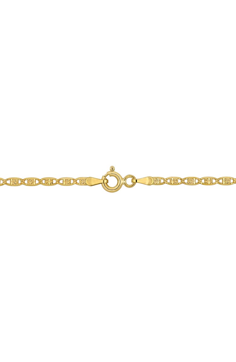 DELMAR 2mm Valentino Star Cut Chain Necklace, Alternate, color,