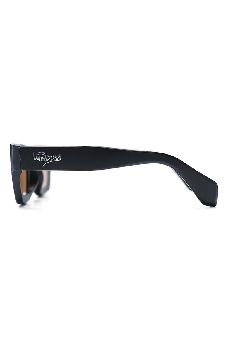 Wisdom Frame 14 63mm Square Sunglasses, Alternate, color, Matte