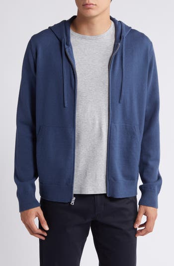 Vince Modern Wool, Cotton & Cashmere Zip-Up Hoodie Sweater Vince Modern Wool, Cotton & Cashmere Zip-Up Hoodie Sweater