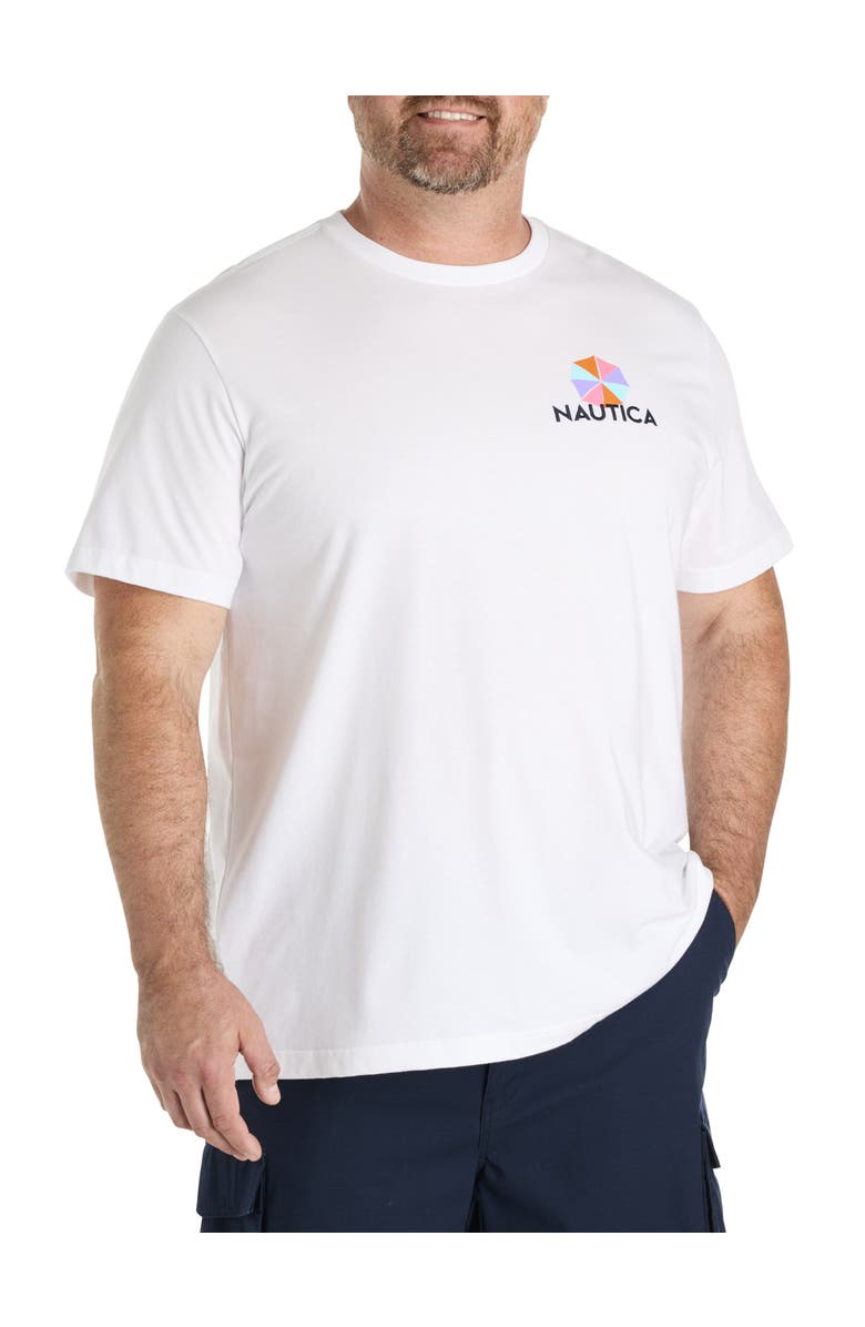 Nautica Big & Tall Keep Calm Graphic Tee, Alternate, color, Bright White