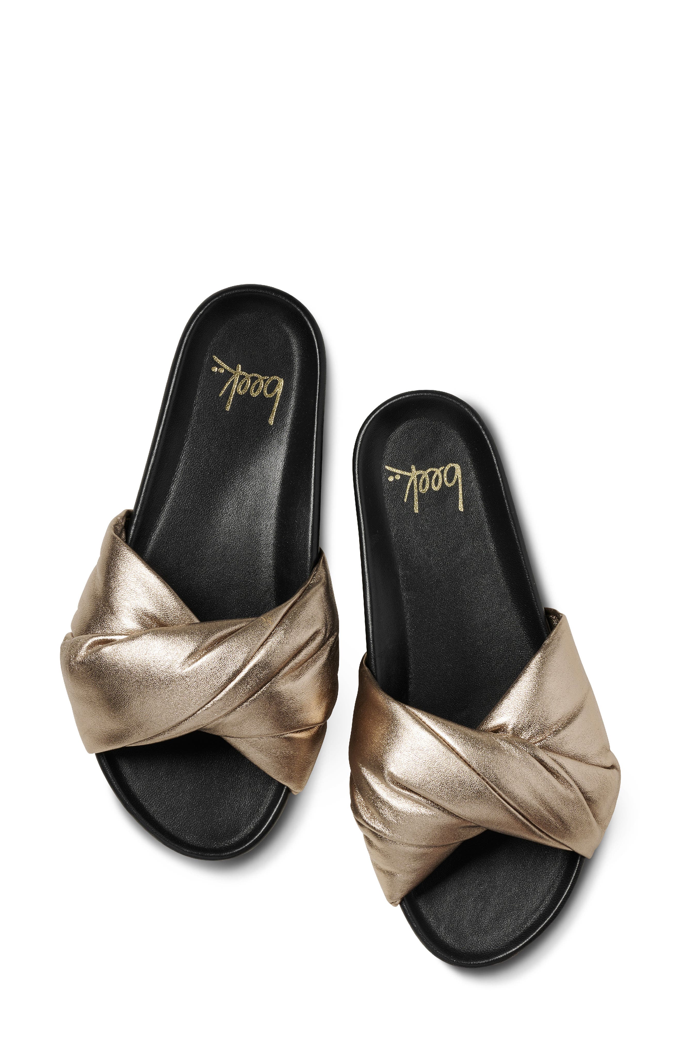 Beek Tesia Slide Sandal, Alternate, color, Bronze/ Black