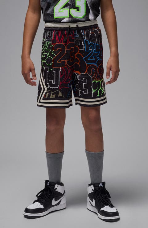 Kids' Print Dri-FIT Mesh Basketball Shorts