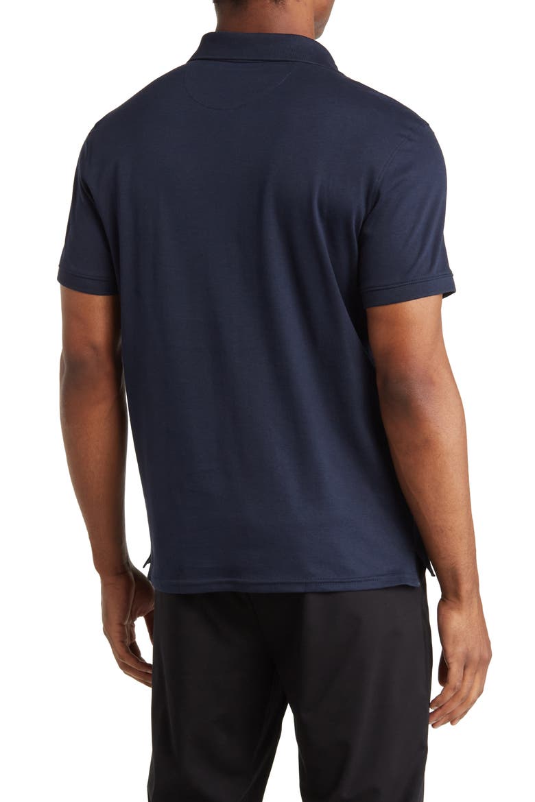 Liquid Touch Interlock Cotton Polo, Alternate, color, DARK SAPPHIRE