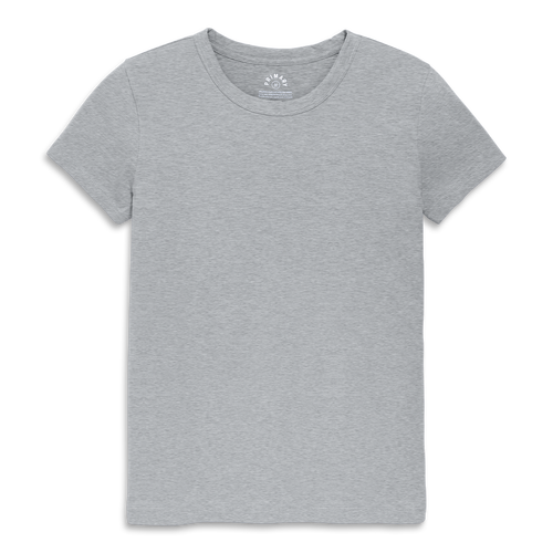 Primary Adult Classic Slub Crewneck Tee In Gray
