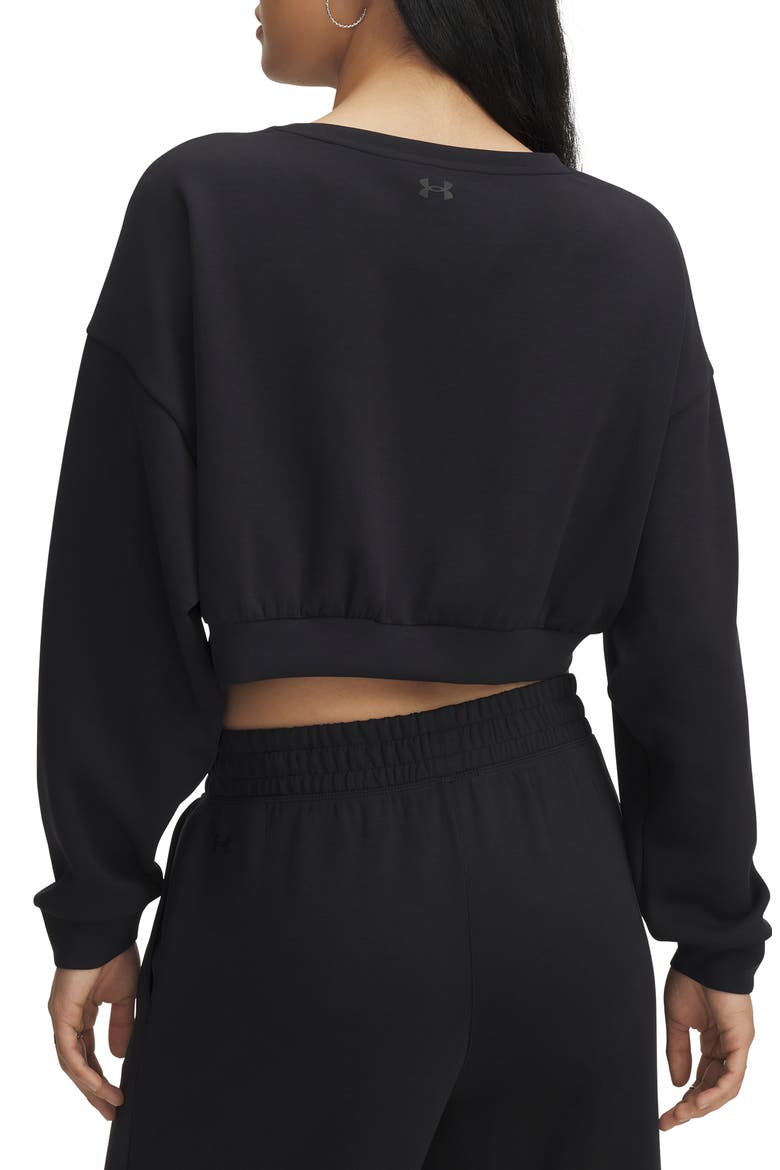 Meridian Lounge Crop Sweatshirt, Alternate, color, BLACK / / BLACK