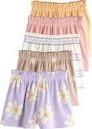 NEXT 5-Pack Stretch Cotton Frill Hem Shorts