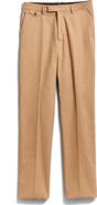 Billy Reid Flat Front Cotton Flannel Dress Pants