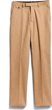 Billy Reid Flat Front Cotton Flannel Dress Pants