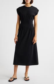 FRAME The Jersey Organic Cotton A-Line Dress