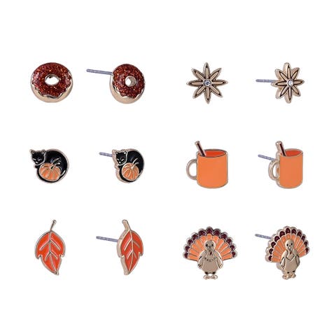 Thanksgiving 6 Pair Earring Set