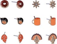 Hallmark Thanksgiving 6 Pair Earring Set