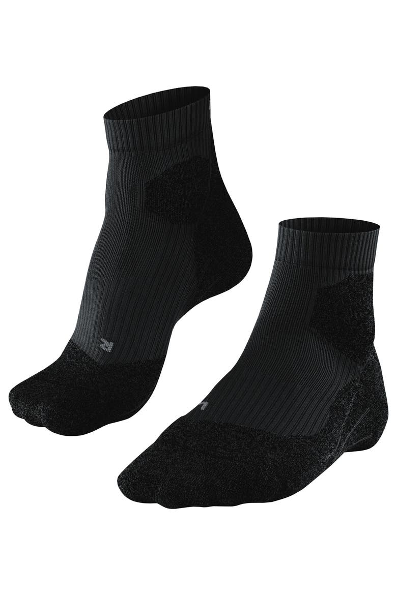 RU Trail Stabilizing Running Socks, Main, color, Black-Mix