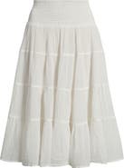BDG Urban Outfitters Bea Cotton Tiered Skirt