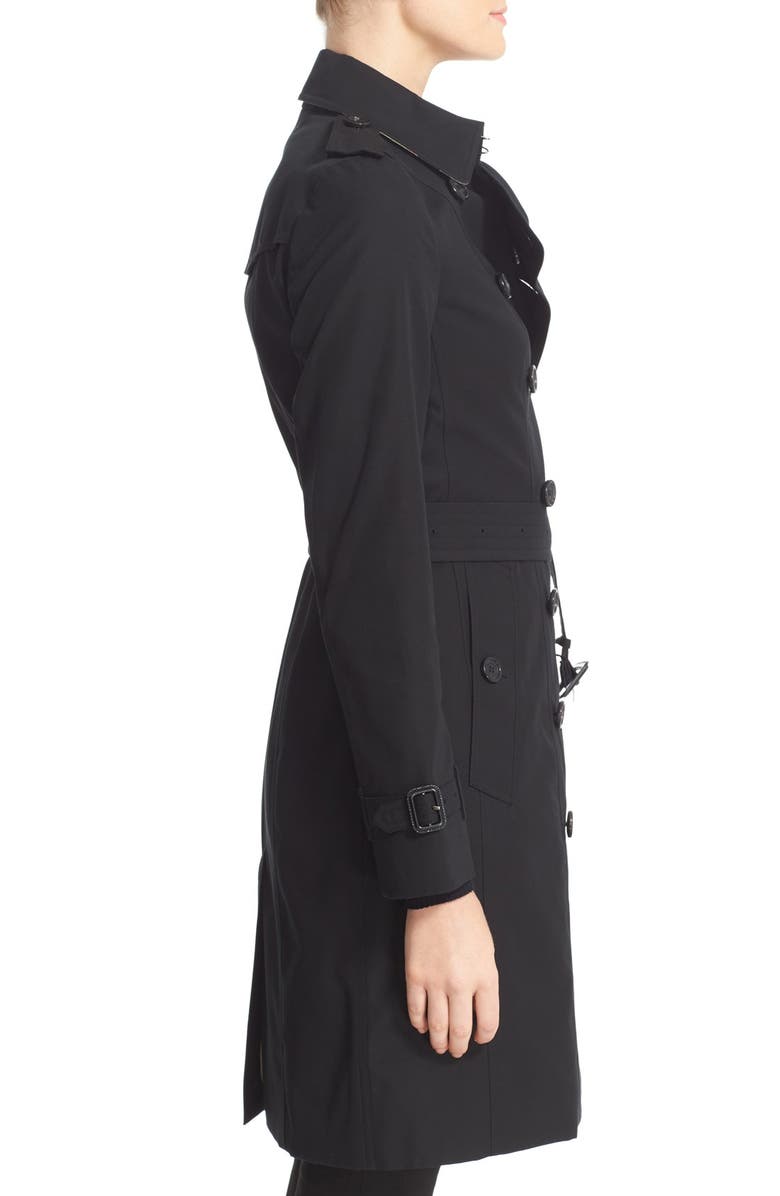 Burberry Sandringham Long Slim Trench Coat, Alternate, color, 