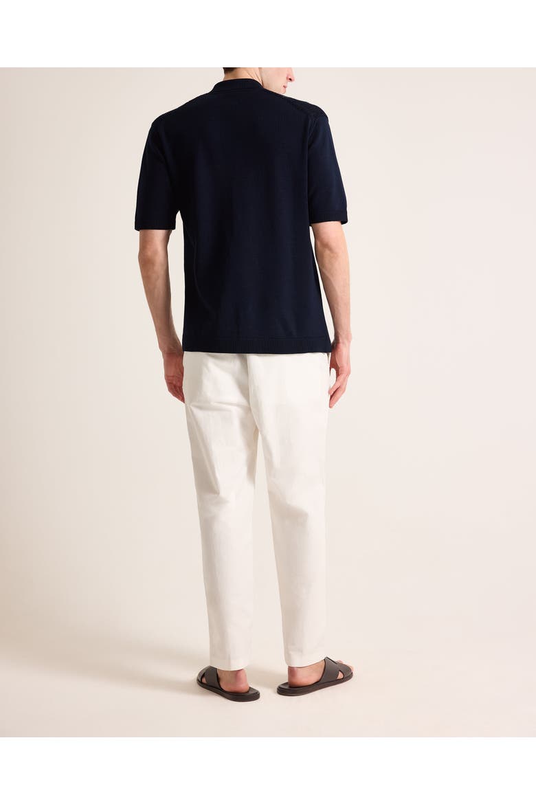 Roddy Relaxed Fit Chevron Stripe Knitted Shirt, Alternate, color, NIGHT IRIS/CASHEW STRIPE