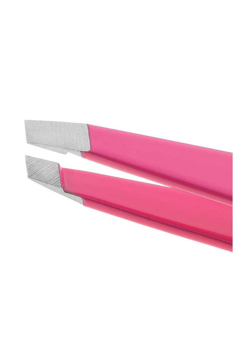 Pretty In Pink Slant Tweezer, Alternate, color, PRETTY IN PINK