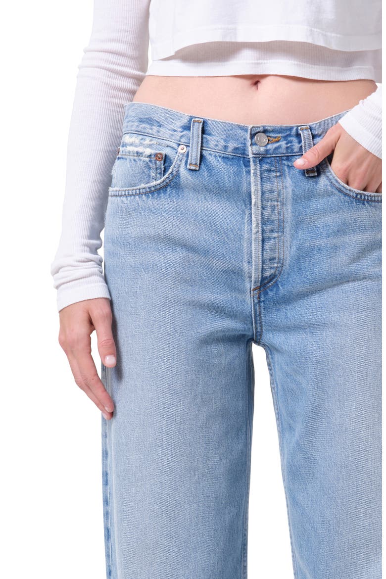 Arc High Waist Loose Wide Leg Jeans, Alternate, color, ORTEN MD INDIGO