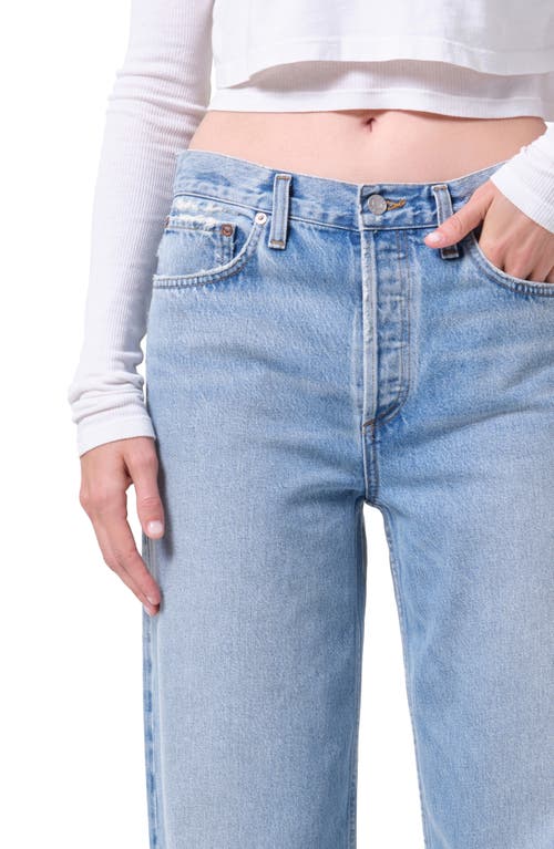 Agolde Arc High Waist Loose Wide Leg Jeans In Blue